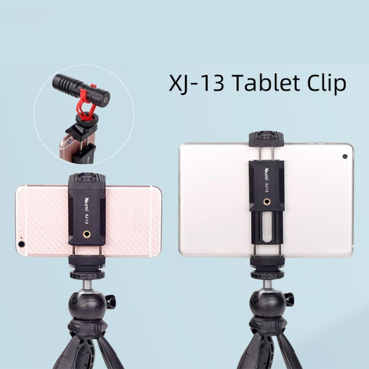 Xiletu Xj-13  Live BroadcastTripod Mount Phone Clamp with 1/4 inch Screw Holes & Cold Shoe Base - Camera Accessories by Xiletu | Online Shopping UK | buy2fix