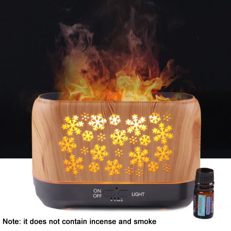 Desktop 3D Simulation Flame Incense Smoked Machine Humidifier, Colour:Light Wood Grain(US Plug) - Home & Garden by buy2fix | Online Shopping UK | buy2fix