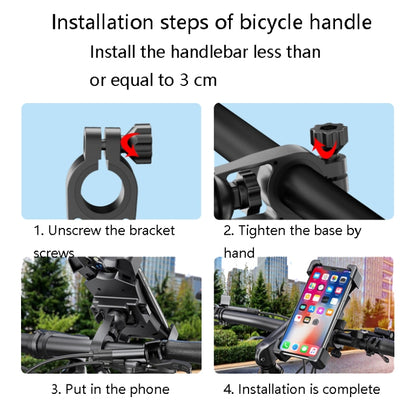 Electric Car Rearview Mirror Mobile Phone Bracket Bicycle Mobile Phone Bracket Motorcycle Handle Mobile Phone Bracket Riding Bracket, Colour: Bicycle Handle - Holders by buy2fix | Online Shopping UK | buy2fix