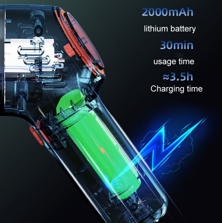 SHANEN 120W 8000Pa Car Vacuum Cleaner Car Wireless Charging High-Power Powerful Mini Handheld Vacuum Cleaner  Green - Vacuum Cleaner by buy2fix | Online Shopping UK | buy2fix