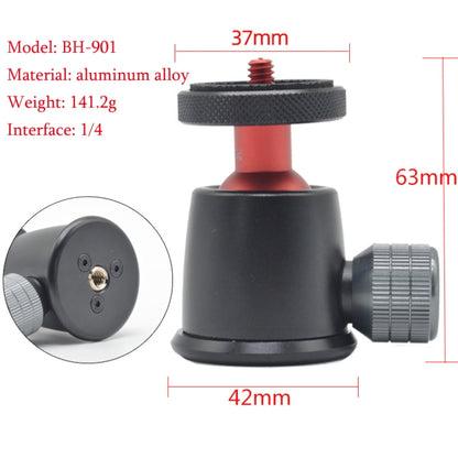 BH-901 Mini Desktop Aluminum Alloy Tripod Mini Ball Head 360 Degree Pan 90 Degree Tilt Tripod - Camera Accessories by buy2fix | Online Shopping UK | buy2fix