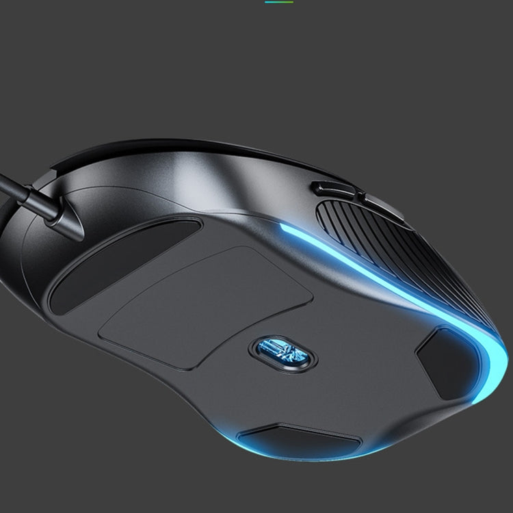 Inphic PB1 Business Office Mute Gaming Wired Mouse, Cable Length: 1.5m, Colour: Classic Back Breathing Light - Wired Mice by Inphic | Online Shopping UK | buy2fix