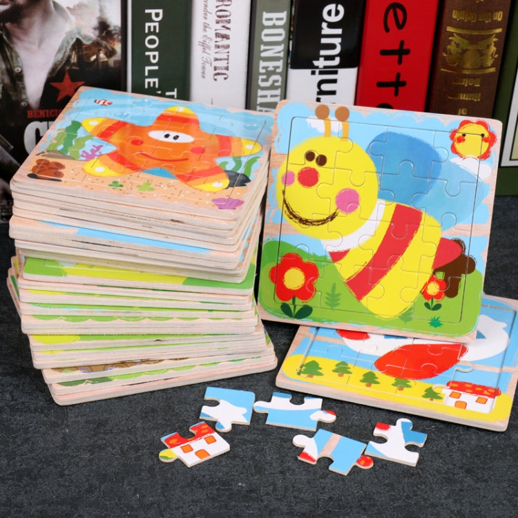 5 PCS KBX-017 Children Wooden Picture Puzzle Baby Early Education Toys(Owl) - Puzzle Toys by buy2fix | Online Shopping UK | buy2fix