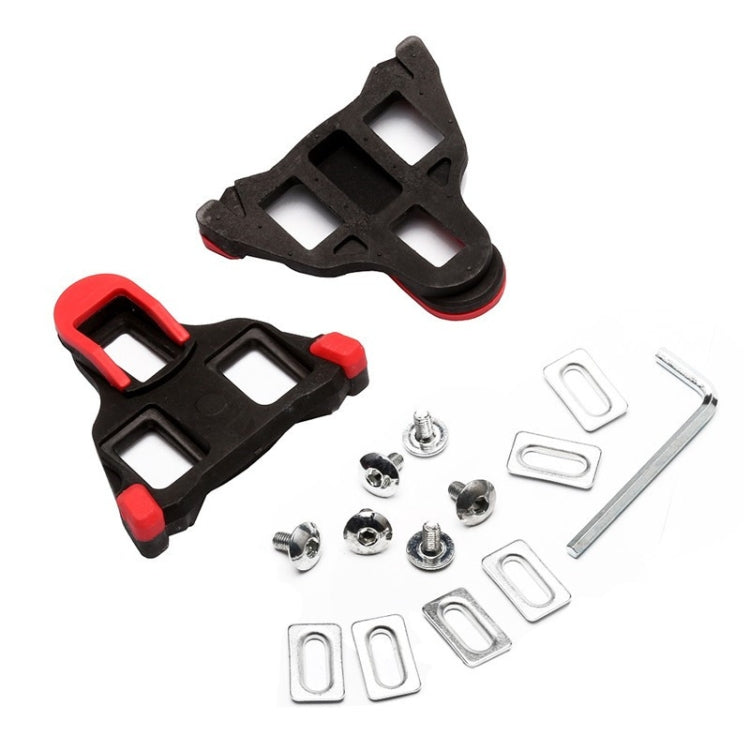 3 Set Bicycle Splint Set 6 Degrees Road Lock Plate Special For Road Bike Shoes(Red) - Outdoor & Sports by buy2fix | Online Shopping UK | buy2fix