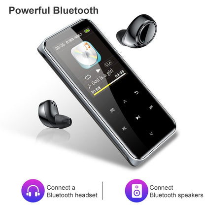 M22 Portable Bluetooth Touch Screen MP3 Player Recorder E-Book, Memory Capacity: 8GB(Black) - Consumer Electronics by buy2fix | Online Shopping UK | buy2fix