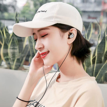 In-Ear Earphone Bass Mobile Phone Game Sports Wired Headset(Black) - In Ear Wired Earphone by buy2fix | Online Shopping UK | buy2fix