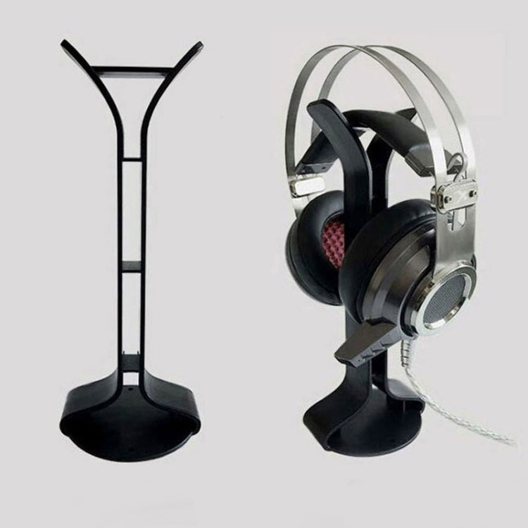 2 PCS Universal Headphone Holder Display Shelf  Internet Cafe Computer Headphone Hanger(Black) - Headset Stand by buy2fix | Online Shopping UK | buy2fix