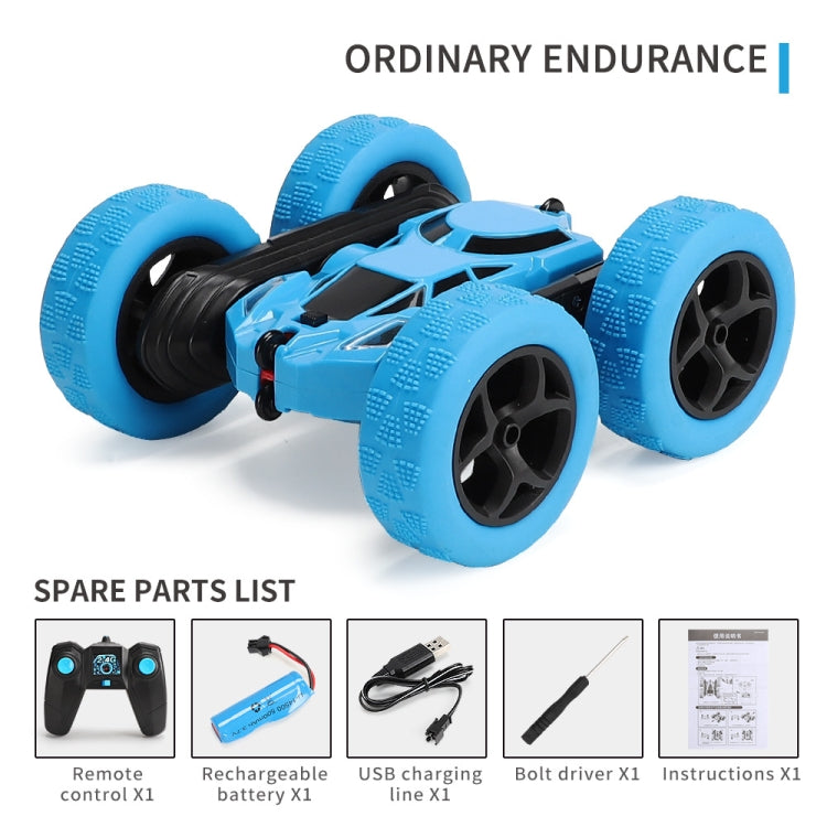 1:24 Double-Sided Stunt Car Rotating Tumbling And Twisting Stunt Car RC Climbing Children Remote Control Car(Sky Blue) - RC Cars by buy2fix | Online Shopping UK | buy2fix