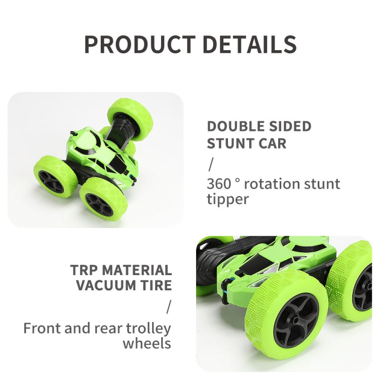 1:24 Double-Sided Stunt Car Rotating Tumbling And Twisting Stunt Car RC Climbing Children Remote Control Car(Sky Blue) - RC Cars by buy2fix | Online Shopping UK | buy2fix