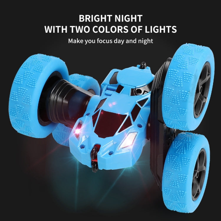 1:24 Double-Sided Stunt Car Rotating Tumbling And Twisting Stunt Car RC Climbing Children Remote Control Car(Sky Blue) - RC Cars by buy2fix | Online Shopping UK | buy2fix