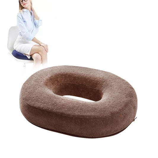 Slow Resilience Memory Foam Office Hip Pad After Hemorrhoids Operation Cushion(Coffee Color) - Cushions & Pillows by buy2fix | Online Shopping UK | buy2fix