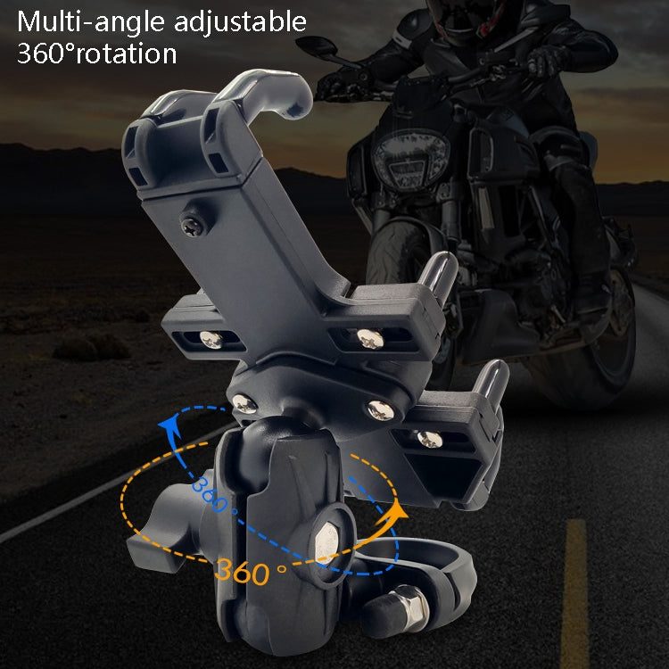 N-STAR Motorcycle Bicycle Composite Version Of Mobile Phone Bracket Multifunctional Accessories Lightweight Riding Equipment(Crooked Ball Head) - Holders by N-STAR | Online Shopping UK | buy2fix