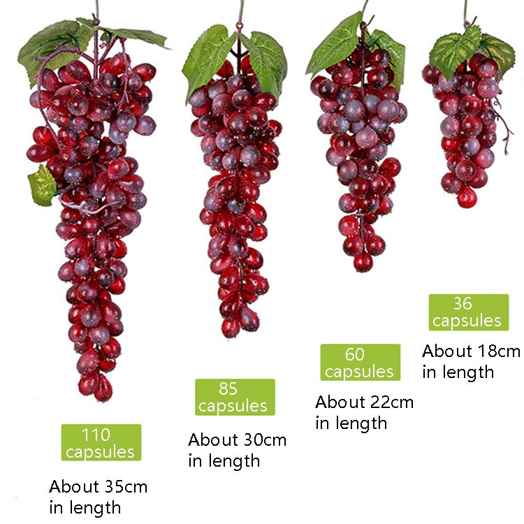 4 Bunches 60 Purple Grapes Simulation Fruit Simulation Grapes PVC with Cream Grape Shoot Props - Camera Accessories by buy2fix | Online Shopping UK | buy2fix