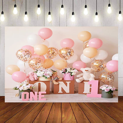 2.1m x 1.5m One Year Old Birthday Photography Background Cloth Birthday Party Decoration Photo Background(576) - Camera Accessories by buy2fix | Online Shopping UK | buy2fix