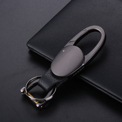 JOBON ZB-167A Horseshoe Car Keychain Men Metal Waist Hanging Keychain(Black) - Key Rings by JOBON | Online Shopping UK | buy2fix