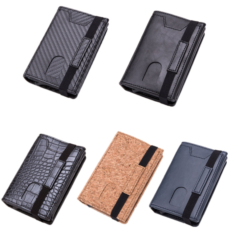 RFID Anti-Theft Aluminum Alloy Card Case(Crocodile Black) - Antimagnetic RFID Package by buy2fix | Online Shopping UK | buy2fix