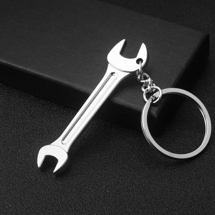 10 PCS Tool Metal Keychain Car Key Ring Pendant, Colour: H-395 Double Head Wrench - Key Rings by buy2fix | Online Shopping UK | buy2fix