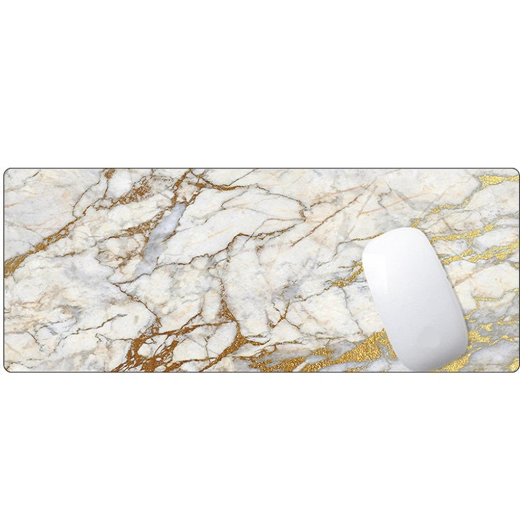 400x900x4mm Marbling Wear-Resistant Rubber Mouse Pad(Yellow Marble) - Mouse Pads by buy2fix | Online Shopping UK | buy2fix