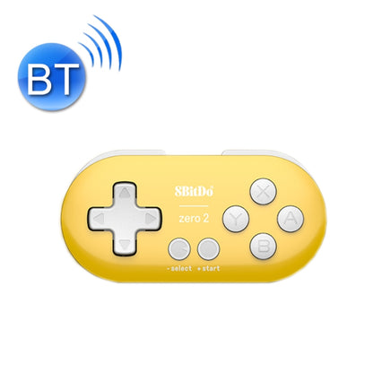 8Bitdo Zero2 Wireless Bluetooth Mini Handle For Switch / Windows / Android / MacOS / Steam / Respeberr(Yellow) - Gamepads by 8Bitdo | Online Shopping UK | buy2fix