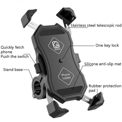 Kewig M11-C Motorcycle Bicycle Fixed Navigation Bracket Electric Car Takeaway Mobile Phone Holder - Holder by buy2fix | Online Shopping UK | buy2fix