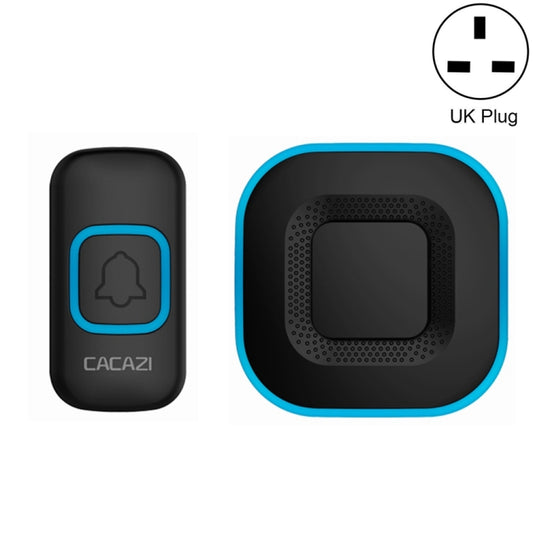 CACAZI V028F Wireless Music Doorbell without Battery, Plug:UK Plug(Black) - Security by CACAZI | Online Shopping UK | buy2fix