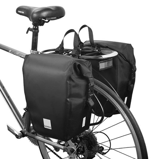 SAHOO 20L Bicycle Shelf Bag Long-Distance Cycling Pannier Bag(Black) - Bicycle Bags by SAHOO | Online Shopping UK | buy2fix