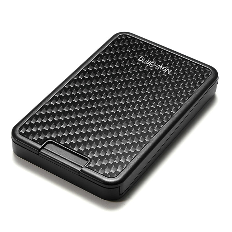 New-Bring  Carbon Fiber Metal Card Holder Male Personality Card Holder Anti-Theft  RFID Ultra-Thin Small Card Box(Black) - Home & Garden by New-Bring | Online Shopping UK | buy2fix