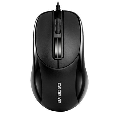 2 PCS Cadeva 006 3 Keys Wired Mouse Household Computer Mouse(USB Interface) -  by Cadeva | Online Shopping UK | buy2fix