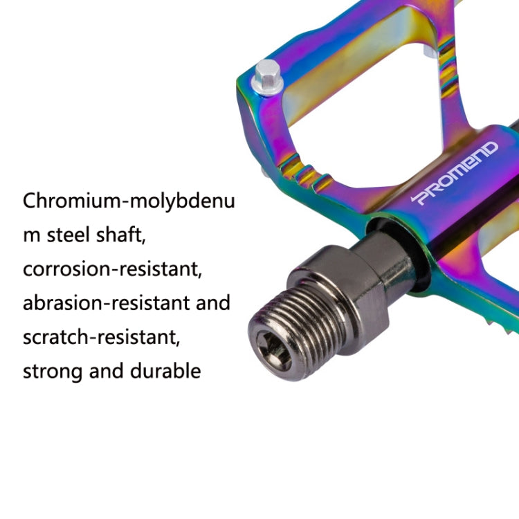 1 Pair PROMEND Three Peilin Bearing Aluminum Alloy CNC Bicycle Colorful Pedal PD-M86CY - Outdoor & Sports by PROMEND | Online Shopping UK | buy2fix