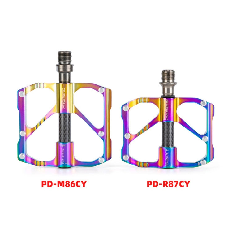 1 Pair PROMEND Three Peilin Bearing Aluminum Alloy CNC Bicycle Colorful Pedal PD-R87CY - Pedals by PROMEND | Online Shopping UK | buy2fix