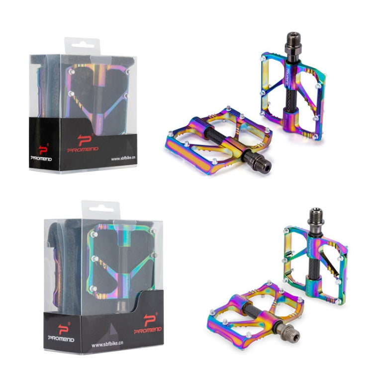 1 Pair PROMEND Three Peilin Bearing Aluminum Alloy CNC Bicycle Colorful Pedal PD-R87CY - Pedals by PROMEND | Online Shopping UK | buy2fix