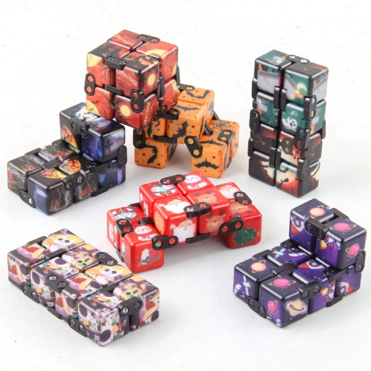 3 PCS  Infinite Magic Cube Halloween Theme Variety Flip Folding Second Order Magic Cube Finger Toy, Colour: NO.168-8-28 Space - Magic Cubes by buy2fix | Online Shopping UK | buy2fix