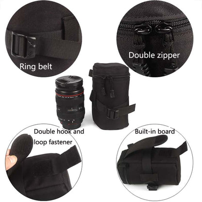 5603 Wear-Resistant Waterproof And Shockproof SLR Camera Lens Bag, Size: XL(Black) - Camera Accessories by buy2fix | Online Shopping UK | buy2fix