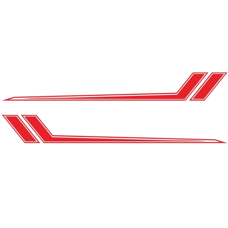 D-716 Car Striped Vinyl Body Stickers Personalized Modification Car Sticker(Red) - In Car by buy2fix | Online Shopping UK | buy2fix