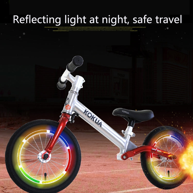 10 PCS Jg-Phc-12 Children Bicycle Scooter Reflective Sticker Night Warning Riding Contour Sticker(Yellow) - Decorative Accessories by buy2fix | Online Shopping UK | buy2fix