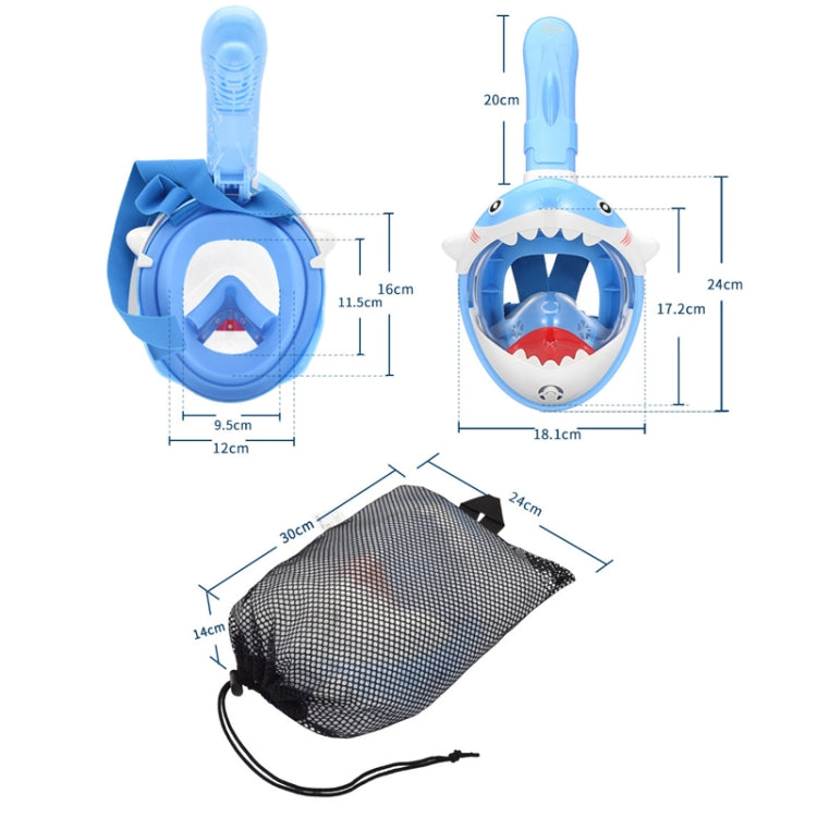 Cartoon Kids Full Dry Diving Mask Swimming Anti-Fog Snorkeling Mask, Size: XS(Hippo) - DJI & GoPro Accessories by buy2fix | Online Shopping UK | buy2fix