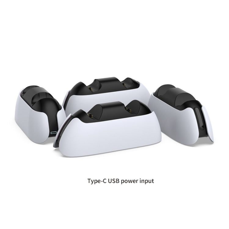 DOBE TP5-05103 Contact-Type Gamepad Charging Base With Indicator Light For PS5(White) - Toys & Hobbies by DOBE | Online Shopping UK | buy2fix