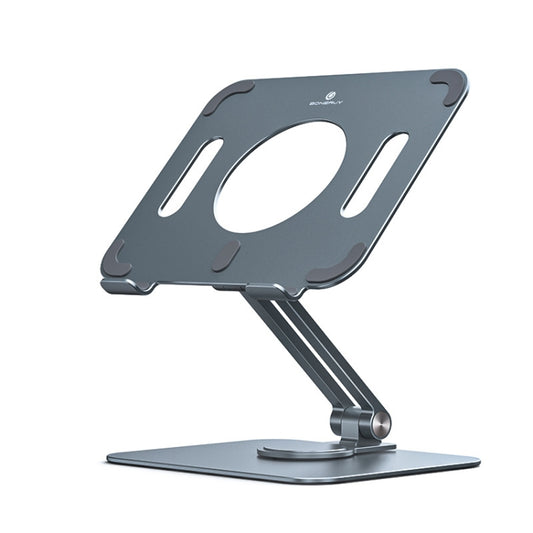 Boneruy L04mini 360 Degree Rotating Aluminum Alloy Tablet Laptop Holder(Grey) - Desktop Holder by BONERUY | Online Shopping UK | buy2fix