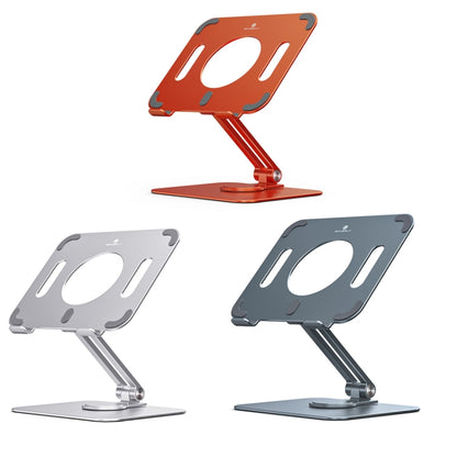 Boneruy L04mini 360 Degree Rotating Aluminum Alloy Tablet Laptop Holder(Orange) - Desktop Holder by BONERUY | Online Shopping UK | buy2fix