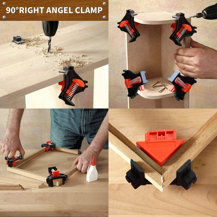 4 PCS/Set  90 Degree Woodworking Right Angle Clip(OPP Bag) - Clamps by buy2fix | Online Shopping UK | buy2fix