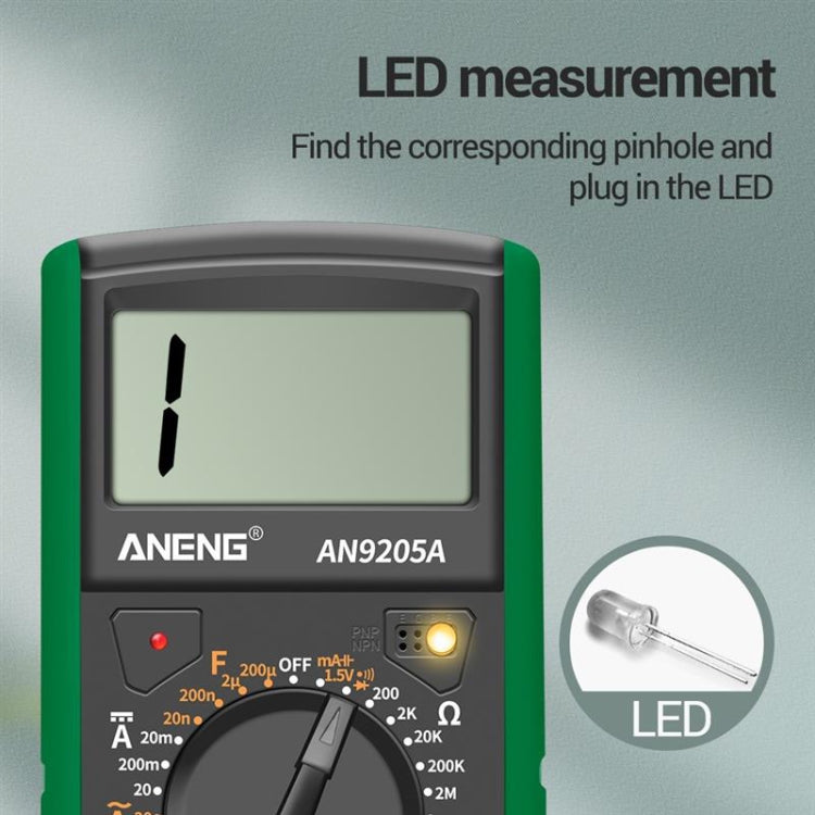 ANENG Automatic High-Precision Intelligent Digital Multimeter, Specification: AN9205A(Red) - Digital Multimeter by ANENG | Online Shopping UK | buy2fix