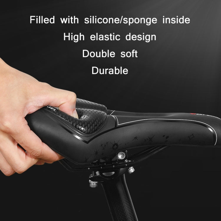 WEST BIKING Bicycle Riding Comfortable Silicone Saddle, Style: Emergency Ribbon - Outdoor & Sports by WEST BIKING | Online Shopping UK | buy2fix