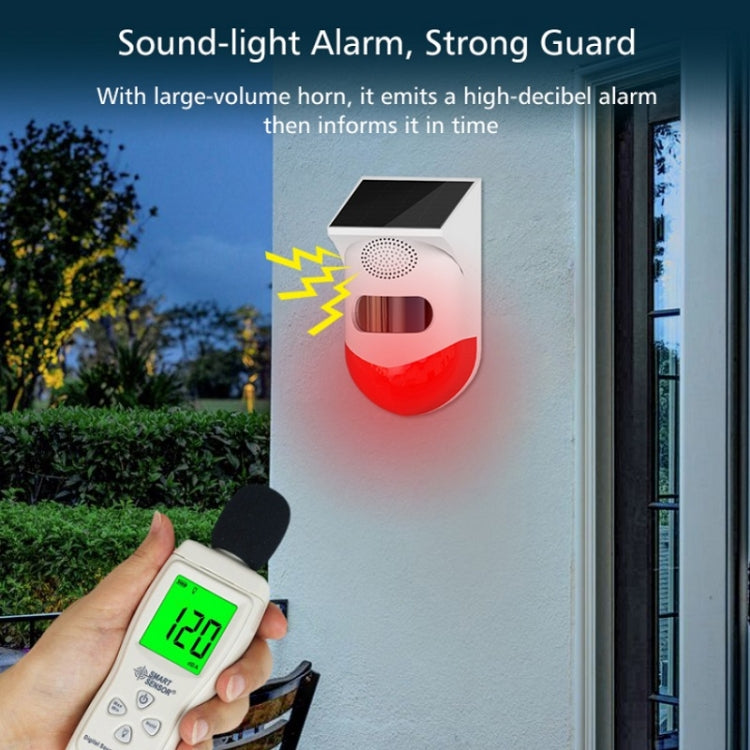 Outdoor Waterproof Solar Infrared Alarm, Spec: Remote Control - Security by buy2fix | Online Shopping UK | buy2fix