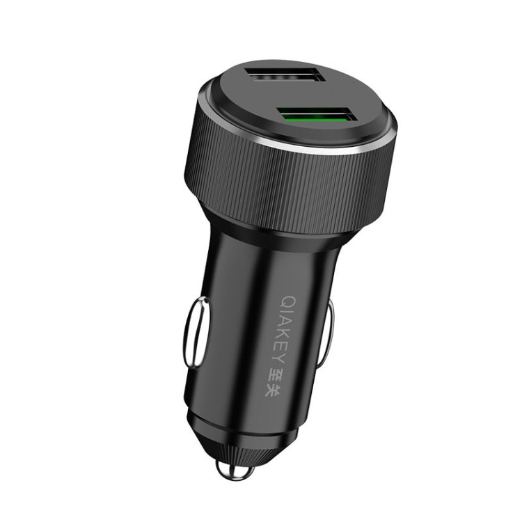 QIAKEY TM328 Dual Port Fast Charge Car Charger - Car Charger by QIAKEY | Online Shopping UK | buy2fix