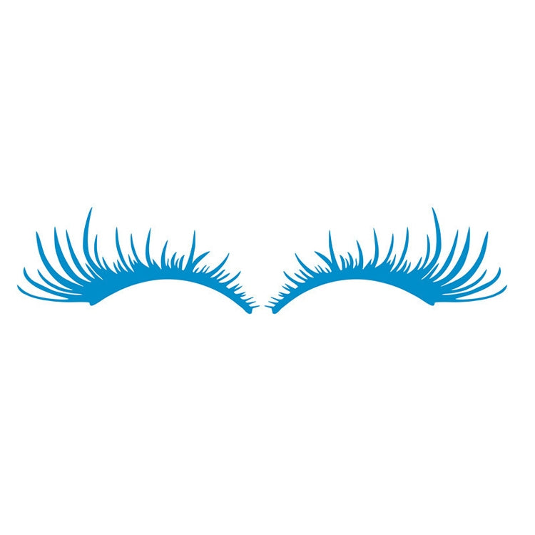 5 Pairs Car Big Lamp Eyebrow Sticker Sexy Eye Eyelash Car Sticker(Blue) - In Car by buy2fix | Online Shopping UK | buy2fix