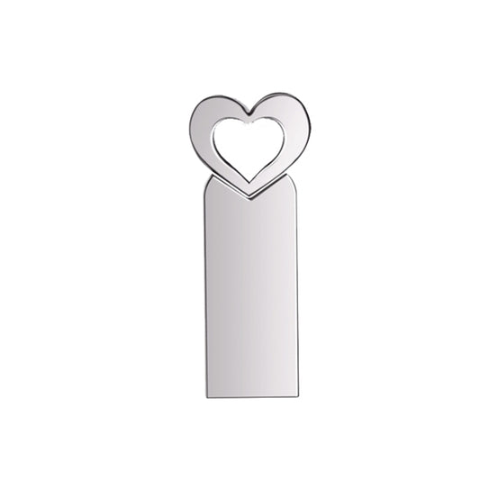 Zshqu2 Heart-Shaped USB 2.0 High Speed Metal USB Flash Drives, Capacity: 32GB(White) - USB Flash Drives by buy2fix | Online Shopping UK | buy2fix