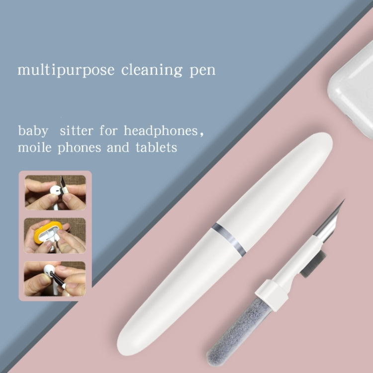 3 in 1 Bluetooth Earphone Mobile Phone Computer Cleaning Pen(White) - Apple Accessories by buy2fix | Online Shopping UK | buy2fix