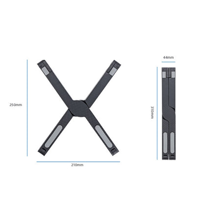 X1 Plastic Silicone Non-Slip Foldable Laptop Stand(White) - Computer & Networking by buy2fix | Online Shopping UK | buy2fix