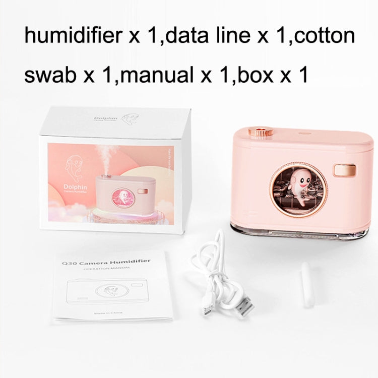 Q30 Desktop Mini Hydrating USB Dolphin Humidifier, Style: Battery Version (Dark Night Green) - Home & Garden by buy2fix | Online Shopping UK | buy2fix