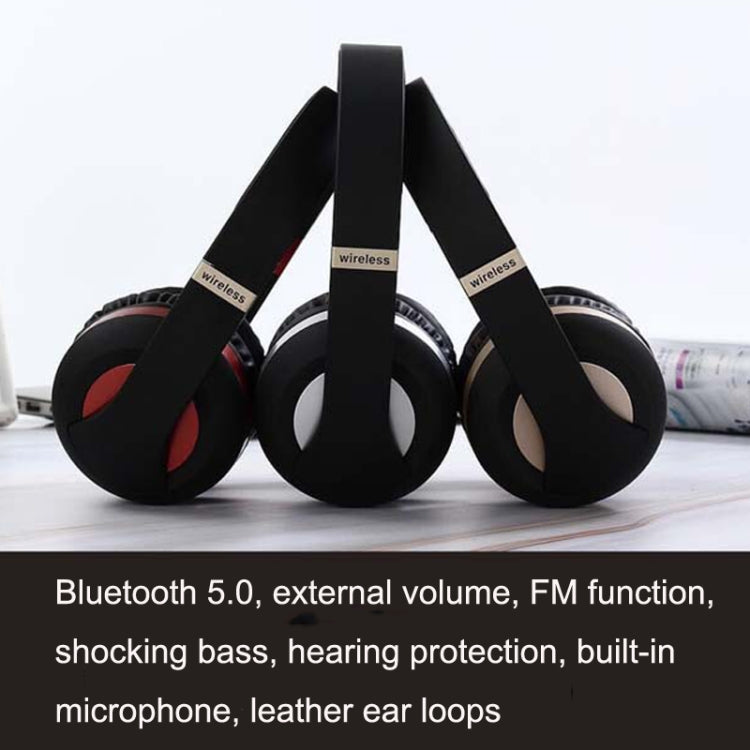 MH4 Mobile Phone Subwoofer Wireless Bluetooth Sports Headset(Gold) - Apple Accessories by buy2fix | Online Shopping UK | buy2fix